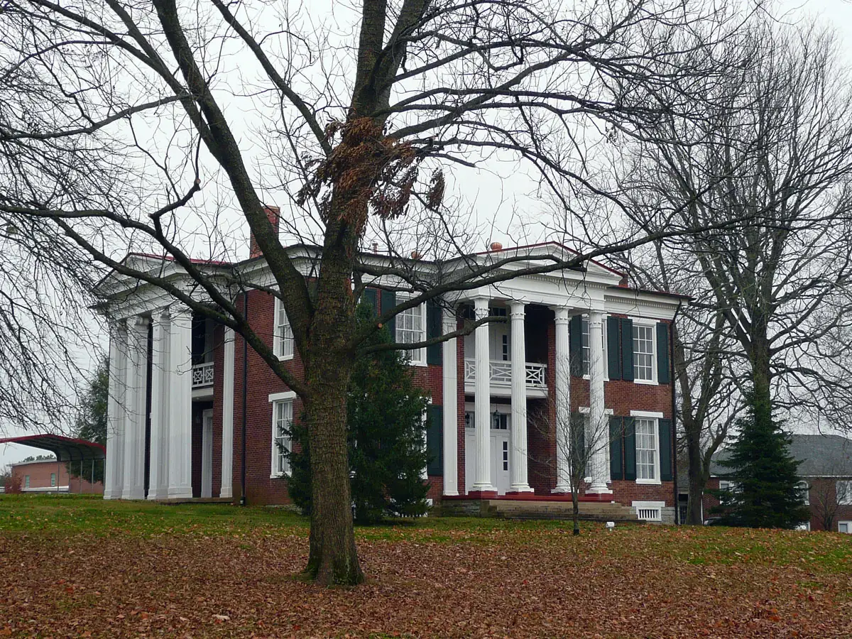 Ferguson Hall, the Cheairs mansion on the Tennessee Children's Home grounds off Main Street, one of downtown Spring Hill's locally designated historic sites.