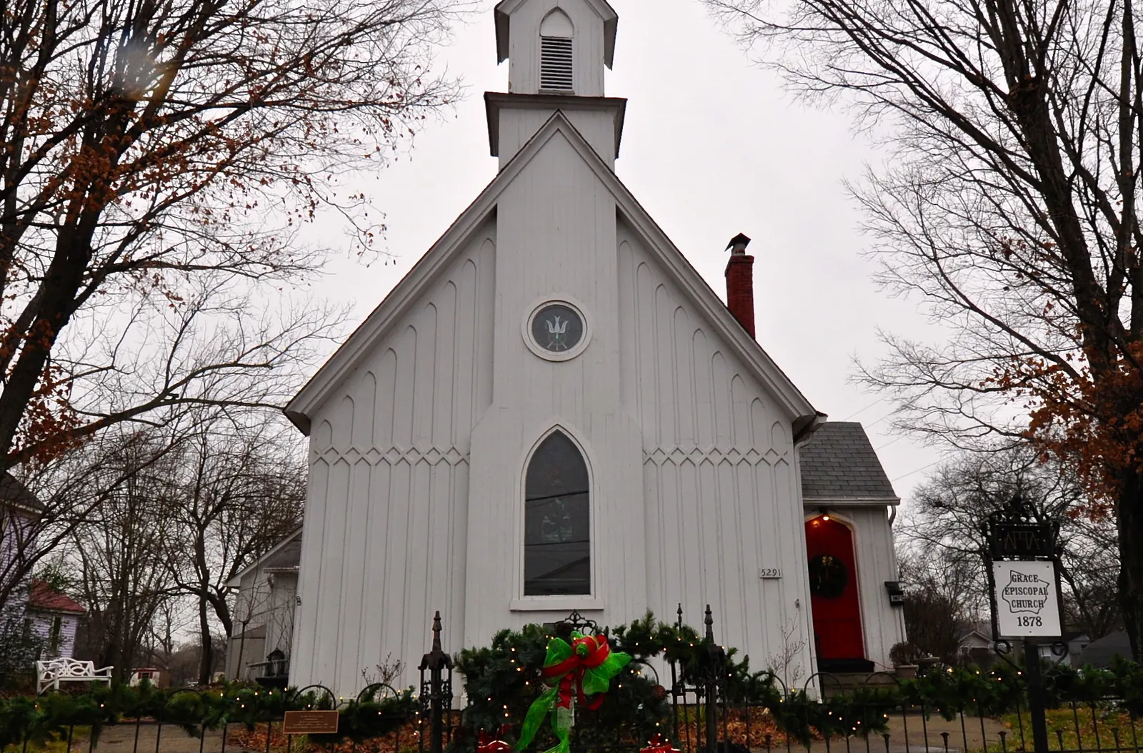 Grace Episcopal Church at 5291 Main St. in downtown Spring Hill, one of the city's locally designated historic sites.